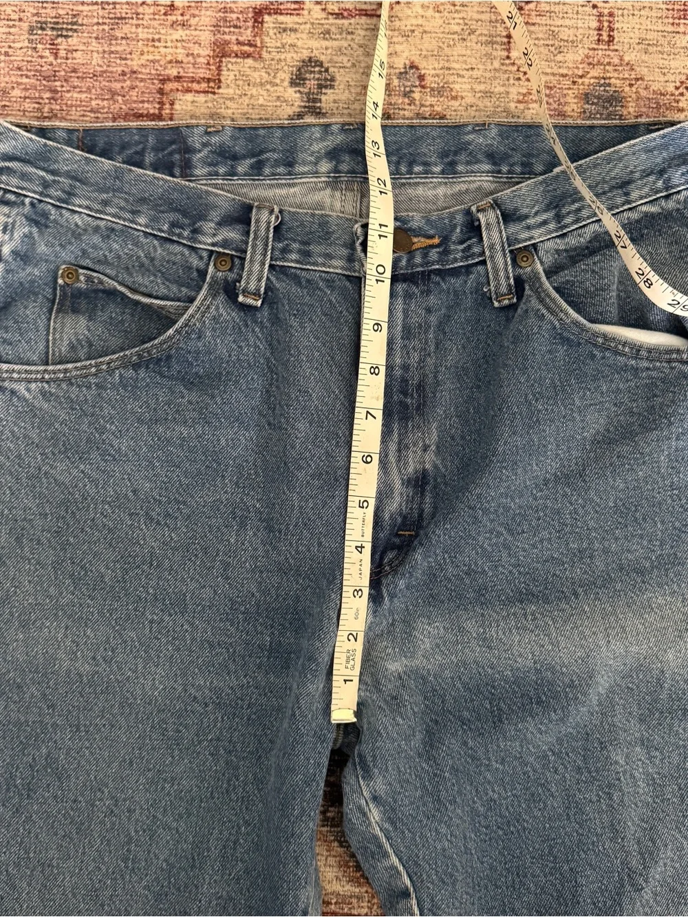 Vintage Distressed Wrangler Straight Leg Jeans 34 X 34 Regular Fit